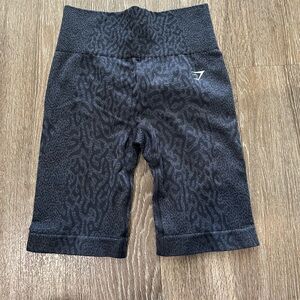 Gymshark Black Patterned Athletic Shorts